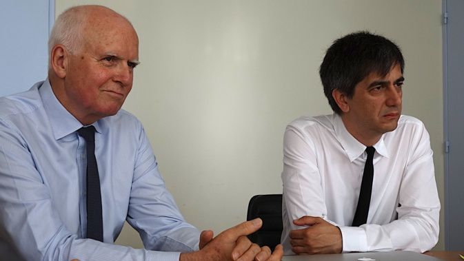Yvon Alain (à gauche) : Il quittera ses fonctions au mois d'Août