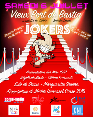 Vieux-Port de Bastia : concert gratuit du groupe The Jokers ce samedi 6 juillet Vieux-Port de Bastia : concert gratuit du groupe The Jokers ce samedi 6 juillet