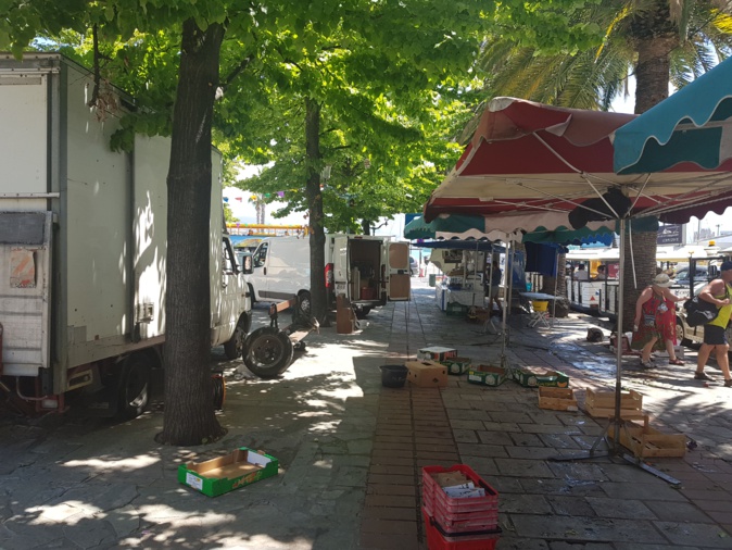 Les commerçants du marché d'Ajaccio forcés de fermer plus tôt à cause de la visite du Premier ministre