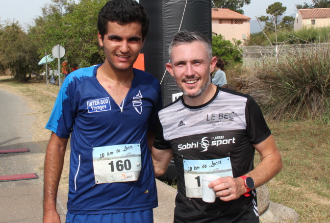 Le vainqueur Simon Gragnic et le deuxième Soufiane El Moussaoui