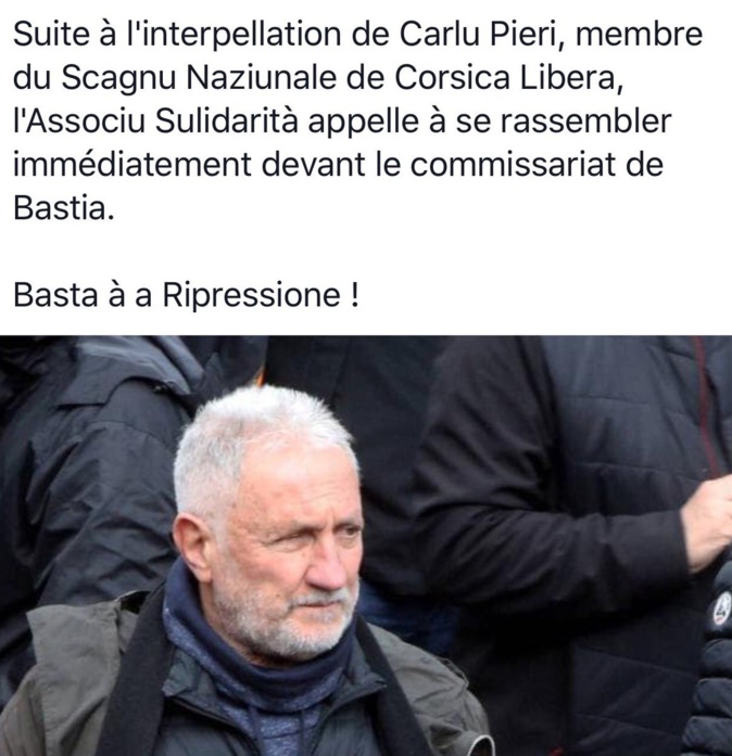 Bastia : Charles Pieri et trois autres personnes interpellées