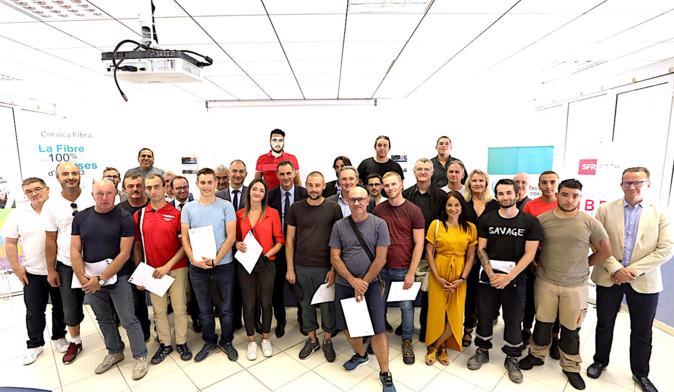 Très Haut Débit pour la Corse : 78 jeunes et adultes formés aux métiers de la fibre Très Haut Débit pour la Corse : 78 jeunes et adultes formés aux métiers de la fibre