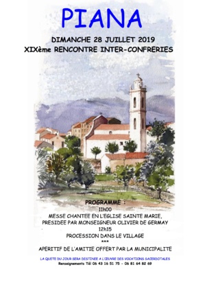 Piana : Une rencontre Inter-Confreries au profit des vocations sacerdotales Piana : Une rencontre Inter-Confreries au profit des vocations sacerdotales