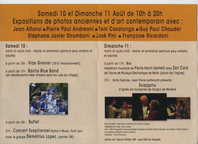 Music'Arte in Rutali les 10 et 11 Août prochains Music'Arte in Rutali les 10 et 11 Août prochains