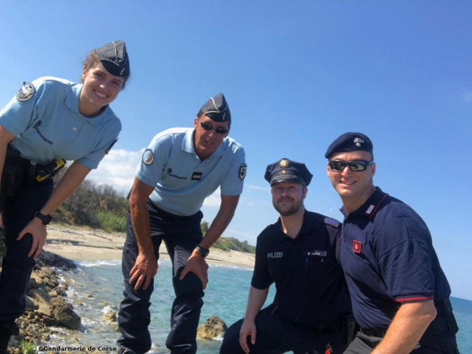 Ghisonaccia : un policier allemand et un carabinier italien secondent les gendarmes Ghisonaccia : un policier allemand et un carabinier italien secondent les gendarmes