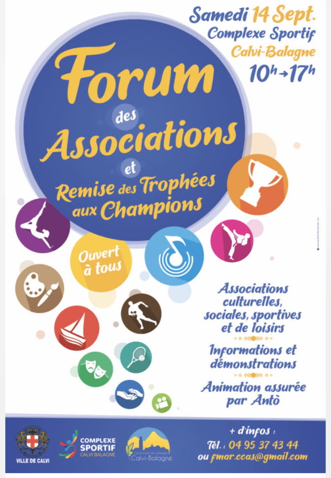 Forum des associations à Calvi et remise de trophées aux champions Forum des associations à Calvi et remise de trophées aux champions