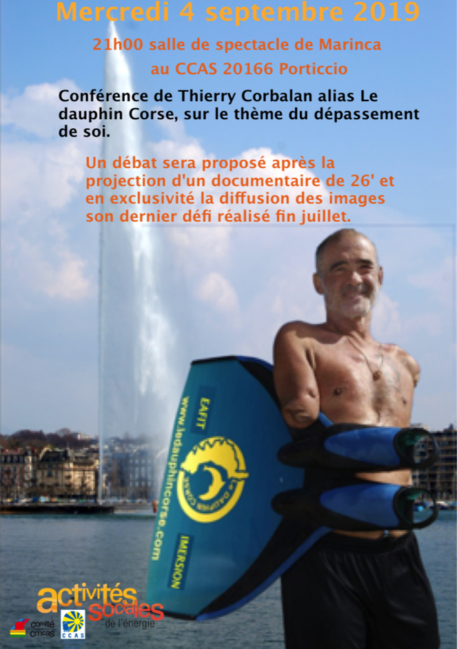 "Dépassement de soi" : une conférence de Thierry Corbalan à Porticcio