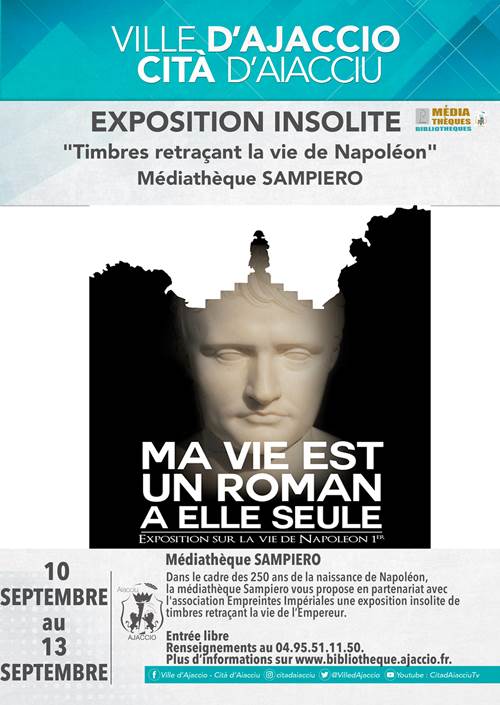 Ajaccio : Une exposition insolite "Timbres retraçant la vie de Napoléon