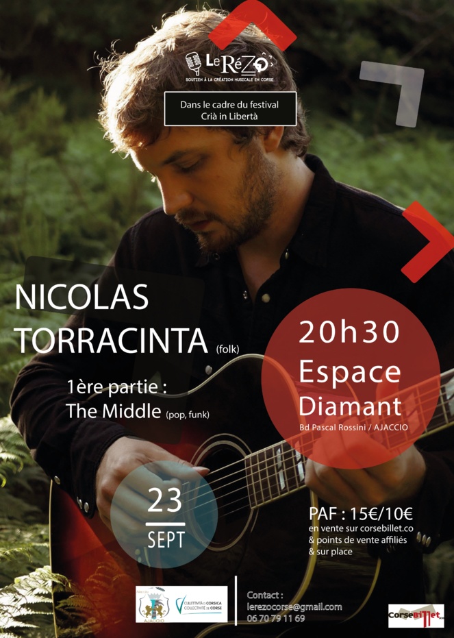 Nicolas Torracinta + The Middle en concert à l’Espace Diamant
