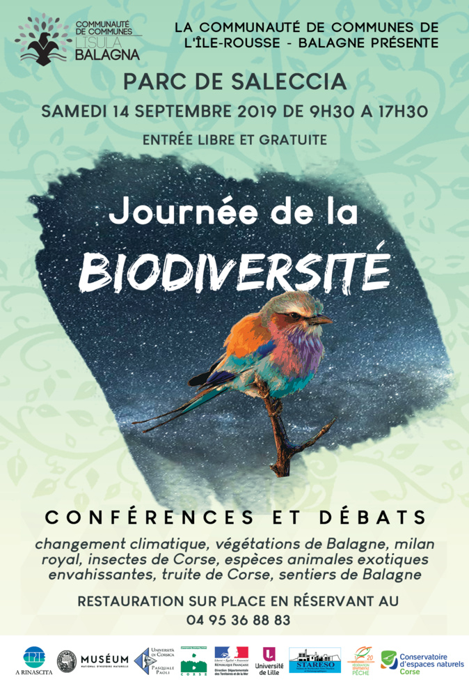 Les journées de la biodiversité s'invitent en Balagne les 13 et 14 septembre Les journées de la biodiversité s'invitent en Balagne les 13 et 14 septembre