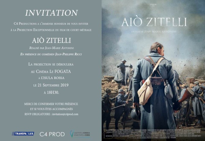 Le film "Aiò Zitelli" au cinéma Fogata en Présence du comédien Jean-Philippe Ricci