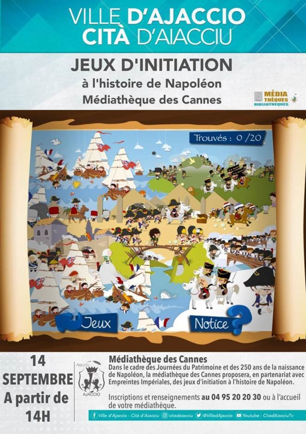 Des jeux sur l'histoire napoléonienne à la médiathèque des Cannes