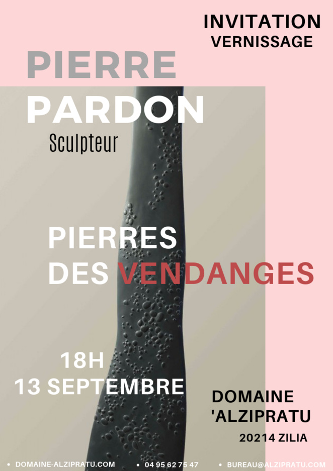 Exposition Pierre Pardon au Domaine d'Alzipratu