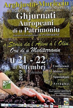Arghjusta è Muricciu : "a storia da l'alivu à l'oliu" a i ghjurnati auropeani di u Patrimoniu Arghjusta è Muricciu : "a storia da l'alivu à l'oliu" a i ghjurnati auropeani di u Patrimoniu
