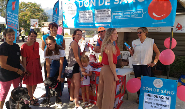 Une belle réussite pour le stand de l'ADSBPO au forum des associations de 2019 à Ghisonaccia