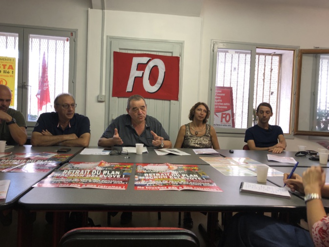 Ajaccio : "Non à la retraite par points". Force Ouvrière s'oppose à la reforme Ajaccio : "Non à la retraite par points". Force Ouvrière s'oppose à la reforme