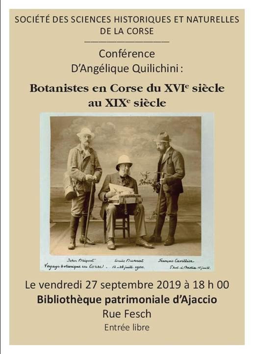 La botanique en conférence  à la Bibliothèque Fesch ce vendredi 