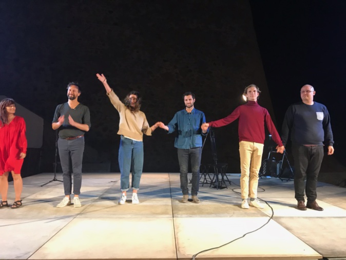 La troupe de la Compagnie Spirale