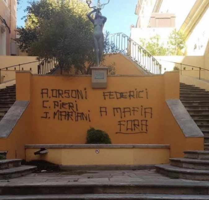 Corsica Libera : "tags injurieux et calomnieux à Bastia" Corsica Libera : "tags injurieux et calomnieux à Bastia"