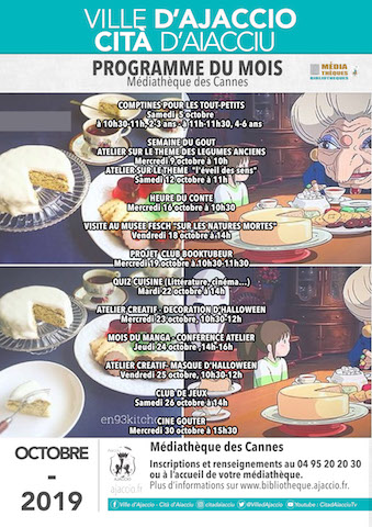 Octobre à la Médiathèque des Cannes