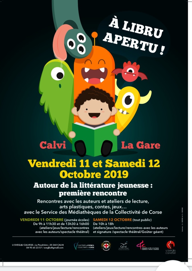 À libru apertu, première rencontre autour de la littérature jeunesse les 11 et 12 octobre à Calvi À libru apertu, première rencontre autour de la littérature jeunesse les 11 et 12 octobre à Calvi