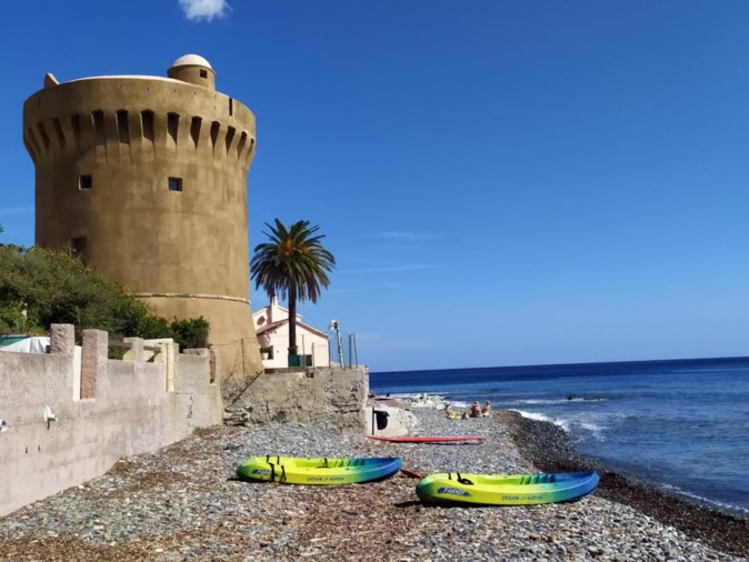 La photo du jour : la tour de Miomu dans son nouvel habit de lumière