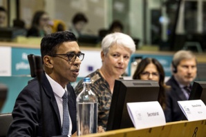 Le député Younous Omarjee et Isabelle Boudineau. Le député Younous Omarjee et Isabelle Boudineau.