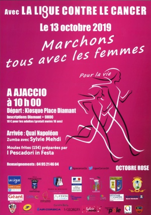 Cancer du sein : participez aux marches roses ce weekend en Corse