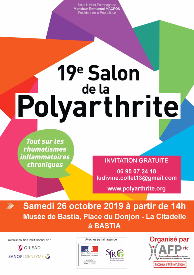 Polyarthrite rhumatoïde et les maladies articulaires : informez-vous au 19e salon de Bastia