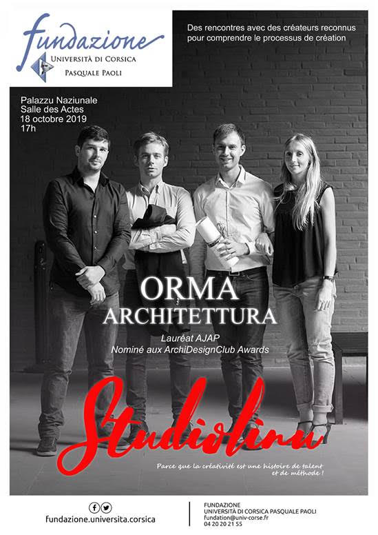 Corti : Studiolinu accueille Orma Architettura ce 18 octobre