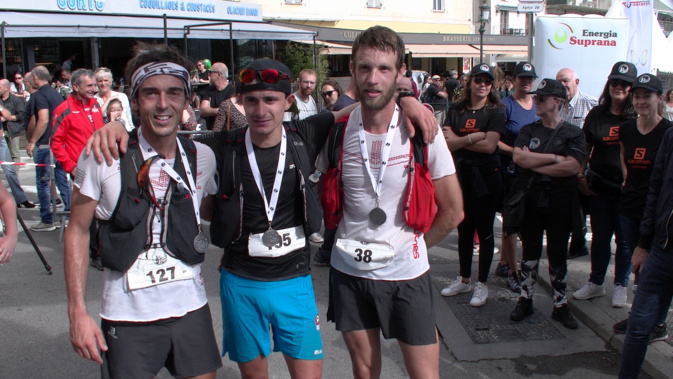 J.-F. Hautin, N.Giordano et F. Callier ont franchi la ligne d'arrivée main dans la main J.-F. Hautin, N.Giordano et F. Callier ont franchi la ligne d'arrivée main dans la main