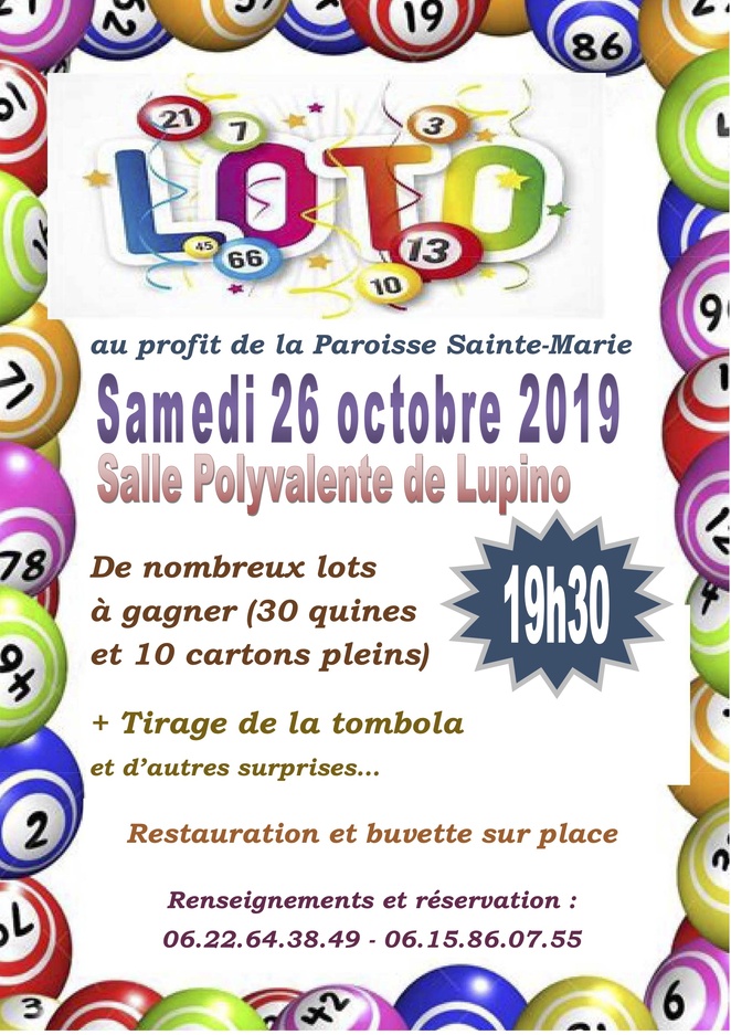 Bastia : Un grand Loto au profit de la paroisse Sainte-Marie