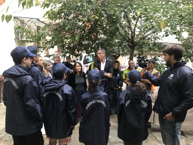 Bastia : la place du marché aux poissons rénovée par de jeunes bénévoles Bastia : la place du marché aux poissons rénovée par de jeunes bénévoles