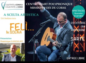 Centre d’Art Polyphonique de Sartè : Une rencontre avec Feli ce vendredi