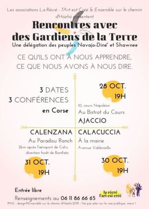 Une délégation des peuples indiens Navajo-Diné’ et Shawnee en visite en Corse Une délégation des peuples indiens Navajo-Diné’ et Shawnee en visite en Corse