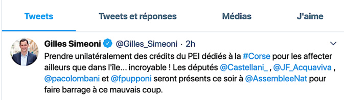 La Corse a failli perdre 5,5 millions d’euros au profit de la Mission "Cohésion des territoires" La Corse a failli perdre 5,5 millions d’euros au profit de la Mission "Cohésion des territoires"