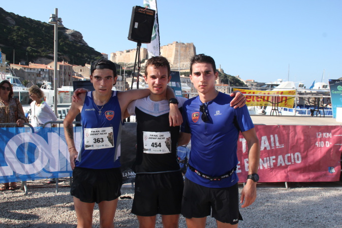 le podium de Trail de Bonifacio 2019 le podium de Trail de Bonifacio 2019