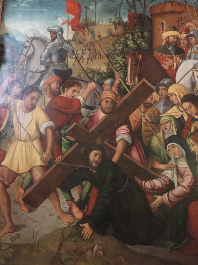 Le « Portement de Croix » d'un artiste pour l'heure non identifié Le « Portement de Croix » d'un artiste pour l'heure non identifié