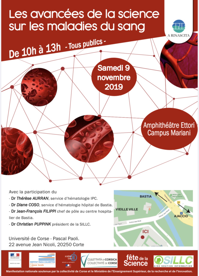 Corte : Les avancées de la science sur les maladies du sang en conférence ce samedi