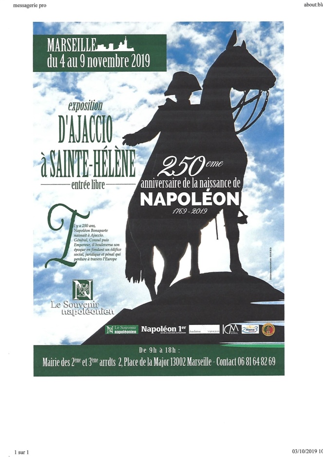 Marseille célèbre les 250ème anniversaire de la naissance de Napoléon 1er