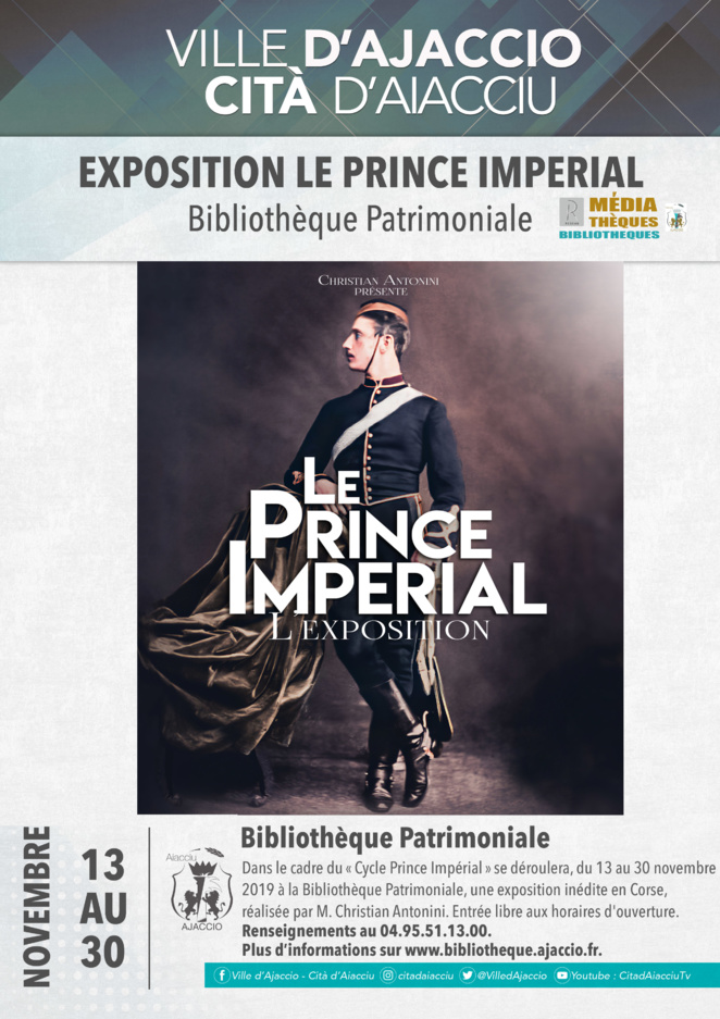 Le Prince Impérial s'expose à la Bibliothèque Patrimoniale d'Ajaccio