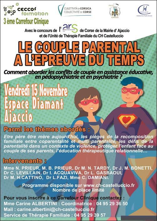 Le couple parental à l’épreuve du temps : on en parle à Ajaccio ce 15 novembre