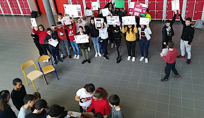 Le "non" au harcèlement du collège de Biguglia Le "non" au harcèlement du collège de Biguglia