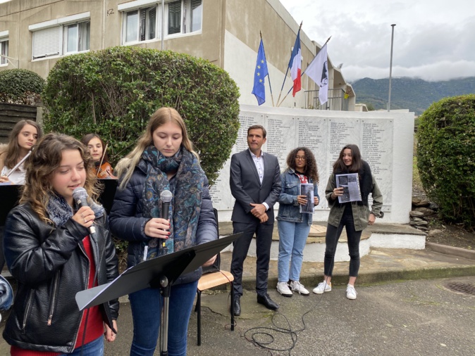 Les lycéens de Giocante de Casabianca commémorent la Grande Guerre.