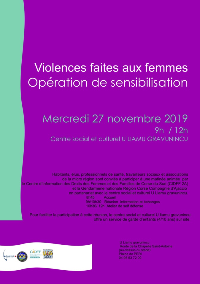 Peri : Une journée de mobilisation contre les violences faites aux femmes Peri : Une journée de mobilisation contre les violences faites aux femmes