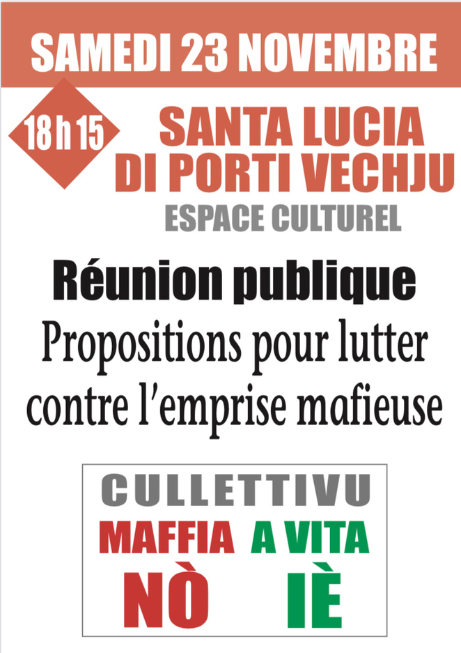 Mafia No vita Ié : Une réunion à Sainte Lucie de Porto-Vecchio Mafia No vita Ié : Une réunion à Sainte Lucie de Porto-Vecchio