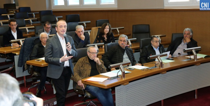 Laurent Marcangeli lors de son intervention (Photos Michel Lucioni) Laurent Marcangeli lors de son intervention (Photos Michel Lucioni)