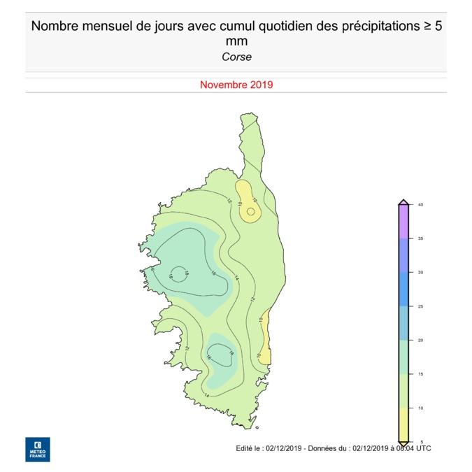 Météo : Des records de pluie battus en novembre en Corse