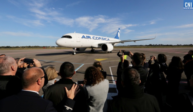 Air Corsica accueille en grande pompe son nouvel A320 Neo