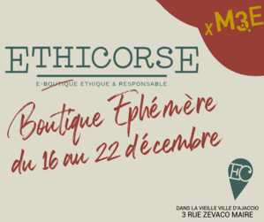 Ethi’Corse : la boutique  éphémère de la CAPA revient du 16 au 22 décembre 